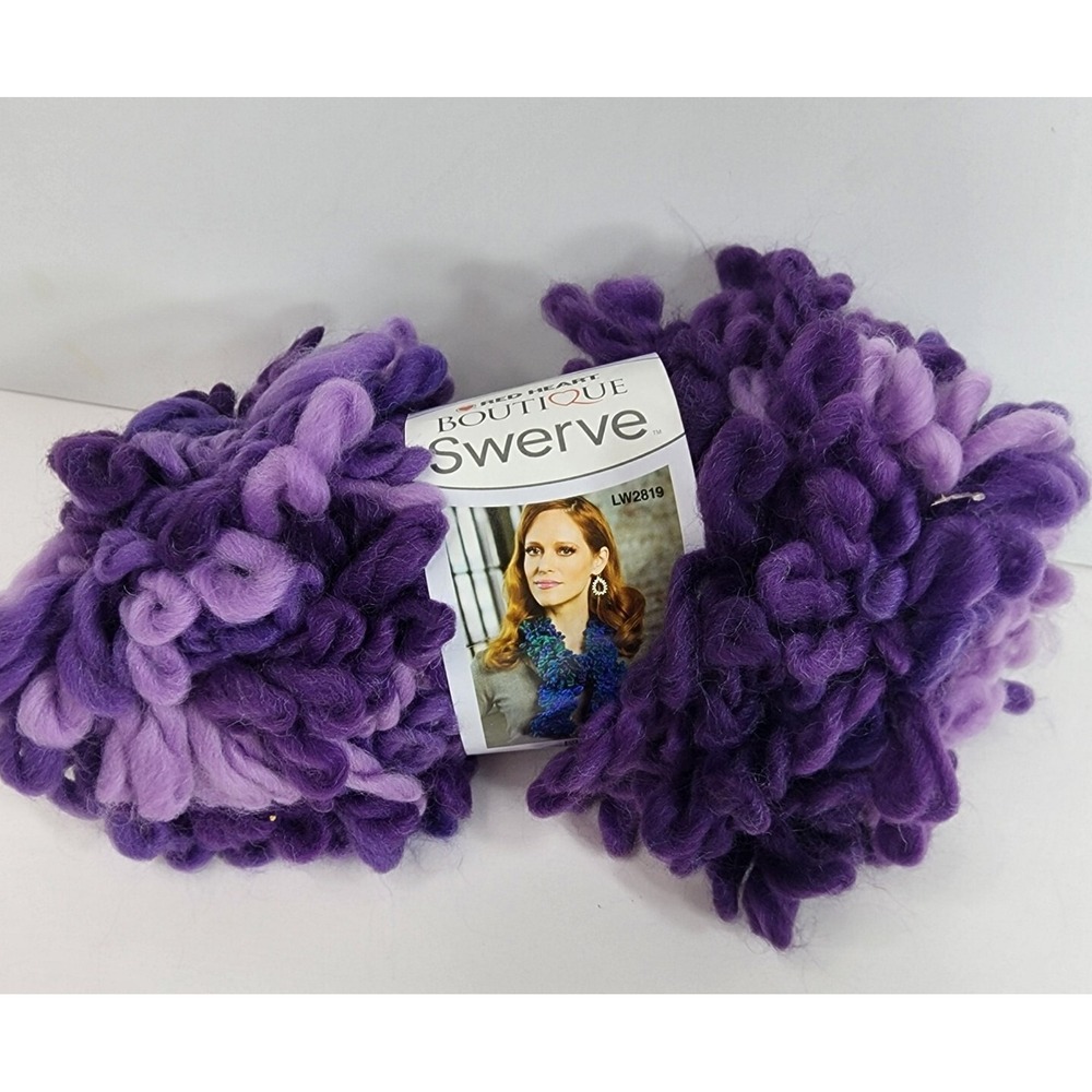 Red Heart Boutique Swerve Purply/Violet Knitting & Crochet Yarn Super Bulky New